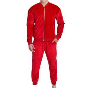 Custom Logo Training <b>Plain</b> Zipper <b>Tracksuit</b> Set Fashion Wholesales Set - Product Image 1