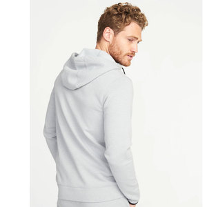 Sudadera con capucha de algodón 100% grueso para hombre, talla grande, con cremallera completa, logotipo personalizado, OEM, estilo urbano, invierno, venta al por mayor - Product Image 4