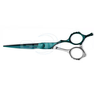 Tijeras de Peluquería Profesionales Personalizadas con Logotipo, para Diestros, Ligeras, Mango Mediano, Hoja de Acero Inoxidable, Color en Contraste - Product Image 3