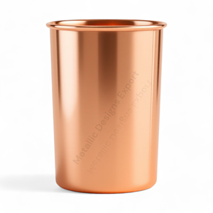Moderno vaso de metal de vidrio de cobre elegante de 14oz taza de bebida aislada personalizada para beber diseño duradero - Product Image 3