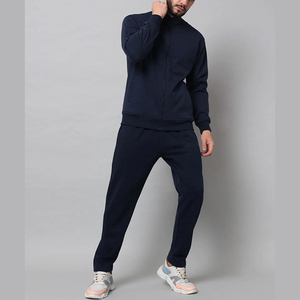 ชุดวิ่งออกกำลังกายผู้ชายผ้าโพลีเอสเตอร์ผ้าคอตตอนถักแบบเรียบใส่สบาย - Product Image 3