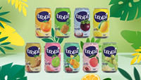 TROPI Tan Do OEM 330ml Boisson au jus de pastèque aromatisé aux fruits frais 100% purée Faible teneur en matières grasses Stérilisé Halal & Certifié ISO