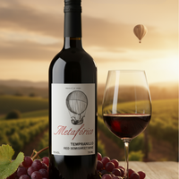 Metaforico - Vin rouge semi-doux |   100% Tempranillo 12% Vol d'alcool 750ml |   Variété espagnole de Castilla La Mancha