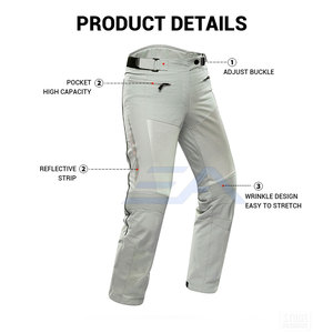 Pantalones de Motocicleta de Cuero Transpirables de 240g para Invierno, Hechos a Medida, con Estampado Digital, para Hombre, de Alta Calidad, con Logotipo Personalizado y Diseño Único, Venta al Por Mayor - Product Image 5