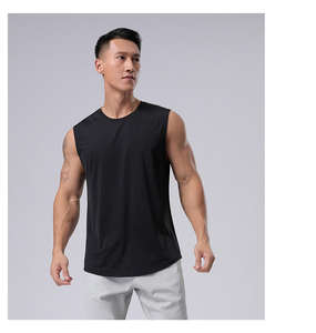 Débardeur homme Compression coton lourd Gym Stringer Fitness course Singlet serré hommes débardeur côtelé - Product Image 1