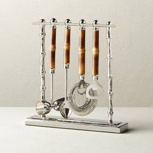 Juego de Herramientas de Barra de Metal Clásico, Kit de Preparación de Cócteles de Inspiración Vintage para Encimeras de Cocina Elegantes, Uso Doméstico - Product Image 4