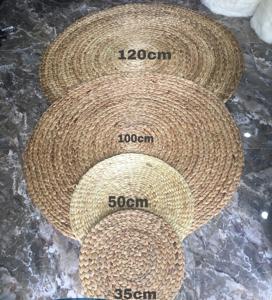 แผ่นรองจานผักตบชวาทอด้วยผ้าทอจากเวียดนามมีหลายขนาด /mr.leo + 84 965 467 267 - Product Image 5