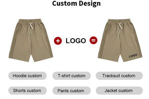 Pantalones cortos deportivos para hombre, peso pesado, nuevo estilo, algodón, hip-hop, deportes informales, pantalones cortos de playa, patrón sólido, bolsillos, tamaño - Product Image 6