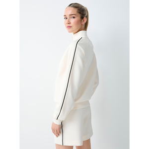 100% algodón para chaqueta de chándal crema transpirable ecológico ropa de calle capucha logotipo frontal largo para otoño primavera invierno Anti-Pilling - Product Image 1