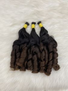 Cheveux bouclés rebondissants Funmi de qualité supérieure en vrac, cheveux humains vietnamiens avec cuticules alignées, 100g/pièce, pour toutes les couleurs - Product Image 4