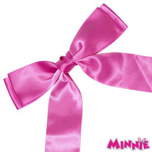 Set de Lazos para el Cabello de Minnie Mouse con Licencia Oficial, Lazos de Satén Rosa y Morado con Pegatinas para Niñas de 3 Años en Adelante - Product Image 1