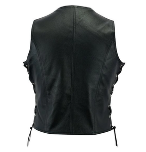 Nuevos chalecos de moto informales personalizados para hombre, chaleco de cuero de vaca Original para motocicleta, chaleco de cuero de vaca de mejor diseño para motocicleta - Product Image 3