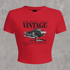 Crop Tops de Algodón para Mujer al por Mayor, con Logotipo Personalizado, Sexy, Casual, Cortos, Transpirables, de Secado Rápido, Color Personalizado - Product Image 4