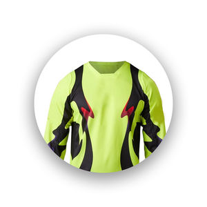 Chemise de maillot de moto unisexe imprimée à manches longues respirante OEM ODM Design Made Polyester Jerseys pour hommes et femmes - Product Image 2