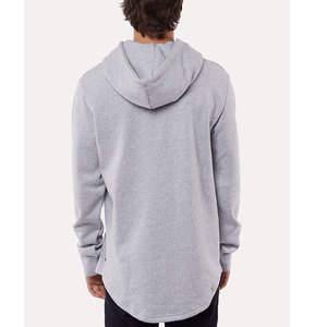 Sweat-shirt à capuche en coton 100% pour hommes, ourlet incurvé, vente en gros, débardeur de sport, logo personnalisé, OEM - Product Image 4