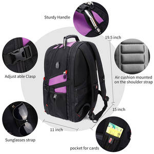 Mochila de viaje personalizada para adultos de alta calidad Bolsas de viaje y viajes al aire libre de alto rendimiento Bolsas de mochila - Product Image 3