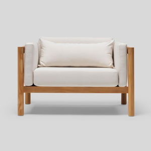 CANAPÉ 1 PLACES EN BOIS DE TECK RELAX FABRIQUÉ EN INDONÉSIE - Product Image 2