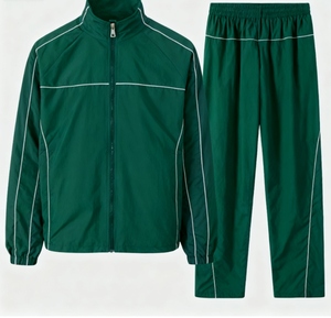 Conjunto Deportivo de 2 Piezas para Hombre, Chaqueta Cortavientos con Cierre y Pantalones Jogger, con Logotipo Personalizado, de Nailon de Alta Calidad, Reflectante, Estilo Urbano Vintage - Product Image 4