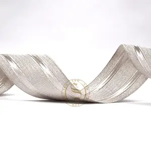 เครื่องแบบทหารถักเปียประดับด้วยลูกไม้สีเงิน | เปียลูกไม้คุณภาพสูงสำหรับเครื่องแบบพิธีการและเครื่องประดับ - Product Image 1