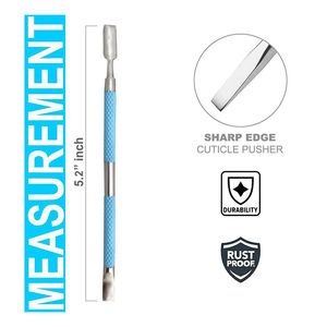 Wholesale OEM KAAMIR INSTRUMENTS KI--11 Professional Stainless Steel Dual-End Cuticle Pusher <b>Remover</b> Reusable Durable - Product Image 5