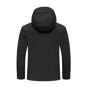 Pareja Casual Moda Chaqueta a prueba de viento con capucha con cremallera Slim Sports Outdoor Windbreaker para hombres Mujeres Stand Collar Servicio OEM - Product Image 3