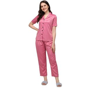 Conjunto de pijama jumbo de seda para mujer, pantalones cortos de manga corta para el hogar, de verano, 2022 - Product Image 1