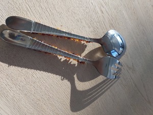 Juego de cubiertos con acabado plateado y mango de diseño de cuentas, elegantes cubiertos de acero inoxidable para la decoración diaria de comedor y Mesa de la India - Product Image 3