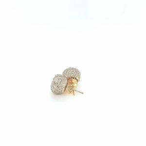 Pendientes Redondos de Diamantes Naturales con Certificado IGI, Oro de 14K para Mujer, Ideales para Fiestas - Product Image 2