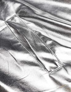 Golden Weather Veste universitaire d'hiver en velours côtelé unisexe avec fermeture éclair imperméable respirante coupe-vent écologique réversible - Product Image 5