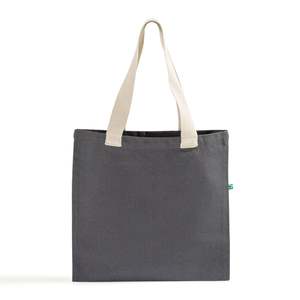 Recycled Canvas Flat Tote <b>Bag</b> Eco-Friendly Reusable RC869 <b>Medium</b> Size Long Heat Transfer Screen for Advertising Basic Book Use - Product Image 1