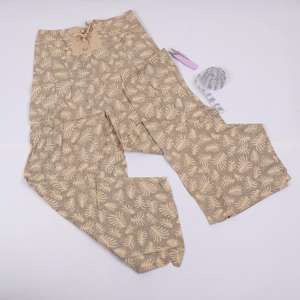 Pantalones de algodón estampados con cintura elástica de longitud corta para mujer, vestido de verano de tela satinada con ropa de estilo indio - Product Image 3