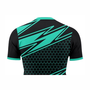 Maillots de baseball à rayures respirantes en polyester 100% avec logo d'équipe à sublimation personnalisé - Product Image 5