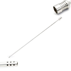 Tubo de succión de cánula sinusal curvado largo 2,5mm grado médico Acero inoxidable reutilizable conjunto de instrumentos manuales - Product Image 5