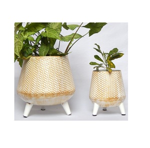 Meilleure vente Jardinière en métal en fer design exportateur en gros Jardinière en fer galvanisé design personnalisé fait à la main - Product Image 1