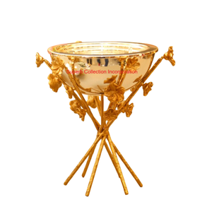 Soporte de incienso de mesa de diseño antiguo de latón hecho a mano acentos de hojas decoración del hogar regalo para uso religioso - Product Image 4