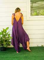 Combinaison de yoga vintage pour femme, coupe ample élégante, taille haute, bretelles spaghetti, écologique et respirante, 100 % coton – Collection 2023 à succès