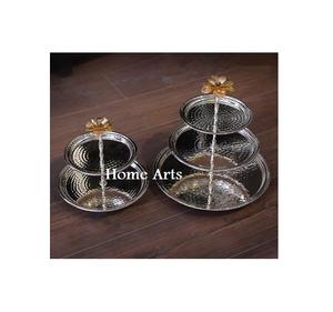 Stainless Steel Cake Serving Stand Set of Two Different Size Dates <b>Dessert</b> Stand For Wholesale Supplier - Product Image 6