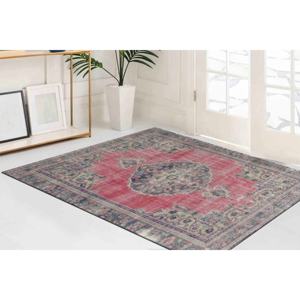 Tapis imprimé : style vintage, design turc, motif médaillon, antidérapant, tapis en velours - Product Image 1