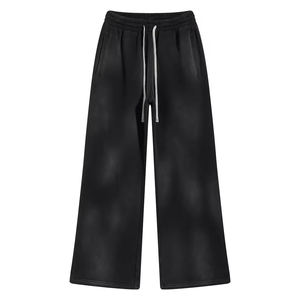 กางเกงวอร์มผู้ชายผ้าฟลีซผ้าคอตตอนผ้าฟลีซปักลายสีจาง - Product Image 5