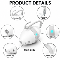 Jouet interactif électronique automatique pour chat et chaton, souris magique roulante, rechargeable par USB, LED, OEM, vente en gros
