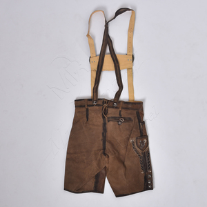 Pantalones cortos de cuero alemán Hombres Bavarian German Lederhosen Ropa nueva Pantalones cortos de cuero de alta calidad Pantalones cortos de cuero para hombres - Product Image 3