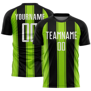 Camiseta de Fútbol con Gráficos de Líneas Multicolores para Hombre, Nombre del Equipo Personalizado, Uniforme de Fútbol por Sublimación, Camiseta Deportiva de Manga Corta para Verano - Product Image 1