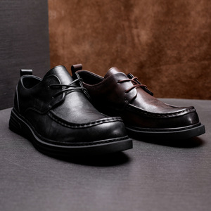 Zapatos Casuales Ligeros con Plantilla Absorbente de Sudor y Estructura Flexible, Zapatos Diarios para Hombre, Zapatos de Cuero - Product Image 4