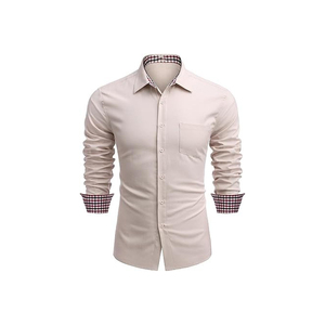 Camisa de hombre Camisas de hombre Camisa de manga larga con cuello Casual Sólido Boda Citas Camisa con botones No hierro Clásico - Product Image 3