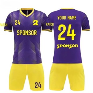 Maillot de football Maillot de football de haute qualité Mexicain Noir Or Maillot de football Personnalisable Uniforme de football à manches courtes - Product Image 6