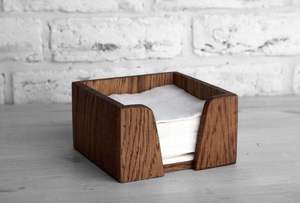 Simple Modern Wooden Napkin Holder For Home <b>Kitchen</b> Offering Stylish Minimal Look And Reliable Everyday Function - Product Image 4