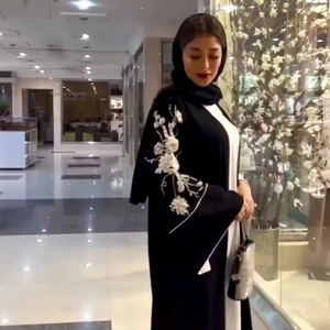 Abayas bordados a mano modestos étnicos casuales elegantes islámicos para diseño de mujeres-ropa musulmana tradicional - Product Image 1