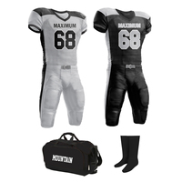 Maillot d'entraînement de football américain réversible, respirant, anti-humidité, anti-bactérien, à manches courtes, imprimé par sublimation