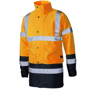 Chaqueta de Trabajo de Seguridad de Alta Visibilidad Impermeable con Reflectantes ANSI de la Mejor Calidad de RA ATHLETICS, con Bolsillos y Logotipo Personalizado - Product Image 4
