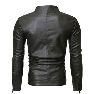Chaqueta de cuero de vaca resistente al agua personalizada de alta calidad para hombres Color personalizado 100% chaqueta de cuero para hombres 2026 - Product Image 5